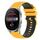 Per Huawei Watch 3 Pro 22mm Cinturino in silicone bicolore a scacchi (giallo + nero) Per Huawei Watch 3 Pro 22mm Cinturino in silicone bicolore a scacchi (giallo + nero)