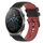 Cinturino per orologio in silicone bicolore a scacchi da 22 mm per Huawei GT2 Pro (nero + rosso)