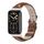 Per Xiaomi Mi Band 7 Pro Mijobs Cinturino in vera pelle con strato superiore in pelle bovina (marrone argento)