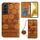 Per Samsung Galaxy S22 + 5G Crossbody Football Texture Custodia magnetica per telefono in PU (cachi) Per Samsung Galaxy S22 + 5G Crossbody Football Texture Custodia magnetica per telefono in PU (cachi)