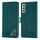 Per Samsung Galaxy S22 + 5G Forwenw Custodia per telefono in pelle con fibbia dual-side (ciano scuro) Per Samsung Galaxy S22 + 5G Forwenw Custodia per telefono in pelle con fibbia dual-side (ciano scuro)