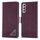 Per Samsung Galaxy S22 + 5G Forwenw Custodia per telefono in pelle con fibbia a doppio lato (rosso vino) Per Samsung Galaxy S22 + 5G Forwenw Custodia per telefono in pelle con fibbia a doppio lato (rosso vino)