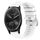 Per Garmin Vivomove Sport 20mm Cinturino in silicone morbido a tinta unita (bianco) Per Garmin Vivomove Sport 20mm Cinturino in silicone morbido a tinta unita (bianco)