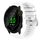 Per Garmin Forerunner 55 20mm cinturino in silicone morbido a tinta unita (bianco) Per Garmin Forerunner 55 20mm cinturino in silicone morbido a tinta unita (bianco)