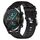 Per Huawei GT2 46mm 22mm Cinturino in silicone morbido a tinta unita (nero)