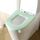 Sedile WC lavabile impermeabile ispessito per uso domestico, colore: verde