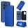 Per Asus Zenfone 9 Custodia per cellulare in pelle con struttura in fibra di carbonio (blu) Per Asus Zenfone 9 Custodia per cellulare in pelle con struttura in fibra di carbonio (blu)