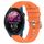 Per Garmin Forerunner 255S 18mm cinturino in silicone a tinta unita (arancione) Per Garmin Forerunner 255S 18mm cinturino in silicone a tinta unita (arancione)