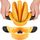 Splitter per mango in acciaio inossidabile da 2 pezzi per tagliare la frutta (giallo)