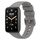Per Xiaomi Mi Band 7 Pro Cinturino in pelle con texture litchi (grigio)