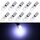 10 in 1 pannello strumenti per auto T5 LED luce decorativa (luce bianca)