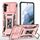Per Samsung Galaxy S22 5G Armor PC + TPU Camera Shield Phone Case (oro rosa) Per Samsung Galaxy S22 5G Armor PC + TPU Camera Shield Phone Case (oro rosa)
