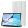 Per Huawei MatePad Pro 11 2022 Custodia per tablet in pelle con texture in seta con supporto pieghevole a tre (bianco) Per Huawei MatePad Pro 11 2022 Custodia per tablet in pelle con texture in seta con supporto pieghevole a tre (bianco)