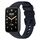 Per cinturino in pelle Xiaomi Mi Band 7 Pro Litchi Texture (blu scuro)