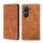 Per Asus Zenfone 9 Skin Feel Custodia magnetica in pelle con vibrazione orizzontale (marrone chiaro) Per Asus Zenfone 9 Skin Feel Custodia magnetica in pelle con vibrazione orizzontale (marrone chiaro)
