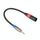 TC194BUXK108-03 Cavo audio per microfono da maschio TRS da 3,5 mm a XLR maschio a 3 pin, lunghezza: 30 cm TC194BUXK108-03 Cavo audio per microfono da maschio TRS da 3,5 mm a XLR maschio a 3 pin, lunghezza: 30 cm