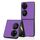 Per Huawei P50 Pocket Plain Skin Litchi Texture Phone Case (viola)