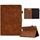 Per Lenovo Tab M10 Custodia in pelle per tablet con sorriso in rilievo (marrone) Per Lenovo Tab M10 Custodia in pelle per tablet con sorriso in rilievo (marrone)