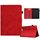Per Lenovo Tab M10 Custodia in pelle per tablet con sorriso in rilievo (rosso)