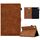 Per Lenovo Tab M10 HD Gen 2 Custodia in pelle per tablet con sorriso in rilievo (marrone)