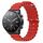 Per Xiaomi MI Watch S1 22mm Cinturino in silicone a tinta unita stile oceano (rosso) Per Xiaomi MI Watch S1 22mm Cinturino in silicone a tinta unita stile oceano (rosso)