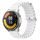 Per Xiaomi MI Watch Color 2 22mm Cinturino in silicone a tinta unita stile oceano (bianco)