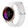 Per Garmin Venu 20mm Cinturino in silicone a tinta unita stile oceano (bianco) Per Garmin Venu 20mm Cinturino in silicone a tinta unita stile oceano (bianco)
