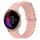 Per Garmin Venu 20mm Cinturino in silicone a tinta unita stile oceano (rosa) Per Garmin Venu 20mm Cinturino in silicone a tinta unita stile oceano (rosa)