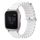 Per Garmin Venu SQ 20mm Cinturino in silicone a tinta unita stile oceano (bianco) Per Garmin Venu SQ 20mm Cinturino in silicone a tinta unita stile oceano (bianco)
