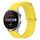 Per Huawei Watch 3 Pro 22mm Cinturino in silicone a tinta unita stile oceano (giallo) Per Huawei Watch 3 Pro 22mm Cinturino in silicone a tinta unita stile oceano (giallo)