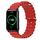 Cinturino per orologio For Honor Watch ES 20 mm in silicone a tinta unita stile oceano (rosso) Cinturino per orologio For Honor Watch ES 20 mm in silicone a tinta unita stile oceano (rosso)