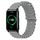 Cinturino per orologio For Honor Watch ES 20 mm stile oceano in silicone a tinta unita (grigio)