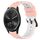 Per Garmin Vivomove Sport 20mm Cinturino in silicone poroso bicolore (rosa + bianco) Per Garmin Vivomove Sport 20mm Cinturino in silicone poroso bicolore (rosa + bianco)