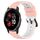 Per Garmin Venu 2 Plus 20mm Cinturino in silicone poroso bicolore (rosa + bianco) Per Garmin Venu 2 Plus 20mm Cinturino in silicone poroso bicolore (rosa + bianco)