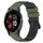 Per Garmin Venu 2 Plus 20mm Cinturino in silicone poroso bicolore (verde militare + nero) Per Garmin Venu 2 Plus 20mm Cinturino in silicone poroso bicolore (verde militare + nero)