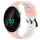 Per Garmin Forerunner 55 20mm Cinturino in silicone poroso bicolore (rosa + bianco) Per Garmin Forerunner 55 20mm Cinturino in silicone poroso bicolore (rosa + bianco)