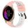 Per Garmin Venu 20mm Cinturino in silicone poroso bicolore (rosa + bianco) Per Garmin Venu 20mm Cinturino in silicone poroso bicolore (rosa + bianco)