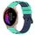 Per Garmin Venu 20mm Cinturino in silicone poroso bicolore (verde lime + blu) Per Garmin Venu 20mm Cinturino in silicone poroso bicolore (verde lime + blu)