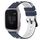Per Garmin Venu SQ 20mm Cinturino in silicone poroso bicolore (blu notte + bianco) Per Garmin Venu SQ 20mm Cinturino in silicone poroso bicolore (blu notte + bianco)