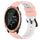 Per Garmin Forerunner 645 Music 20mm Cinturino in silicone poroso bicolore (rosa + bianco) Per Garmin Forerunner 645 Music 20mm Cinturino in silicone poroso bicolore (rosa + bianco)