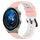 Per Huawei Watch GT3 Pro 43mm 20mm Cinturino in silicone poroso bicolore (rosa + bianco) Per Huawei Watch GT3 Pro 43mm 20mm Cinturino in silicone poroso bicolore (rosa + bianco)