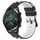 Per Huawei Watch GT2 42mm 20mm Cinturino in silicone poroso bicolore (nero + bianco)