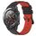 Per Huawei Watch 2 Cinturino in silicone poroso bicolore da 20 mm (nero + rosso) Per Huawei Watch 2 Cinturino in silicone poroso bicolore da 20 mm (nero + rosso)