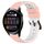 Per Huawei Watch 3 Cinturino in silicone poroso bicolore da 22 mm (rosa + bianco) Per Huawei Watch 3 Cinturino in silicone poroso bicolore da 22 mm (rosa + bianco)
