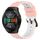 Per Huawei Watch GT 2E 22mm Cinturino in silicone poroso bicolore (rosa + bianco) Per Huawei Watch GT 2E 22mm Cinturino in silicone poroso bicolore (rosa + bianco)