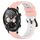 For Honor Watch Dream 22mm Cinturino in silicone poroso bicolore (rosa + bianco) For Honor Watch Dream 22mm Cinturino in silicone poroso bicolore (rosa + bianco)