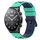 Per Xiaomi MI Watch S1 22mm Cinturino in silicone poroso bicolore (verde lime + blu) Per Xiaomi MI Watch S1 22mm Cinturino in silicone poroso bicolore (verde lime + blu)