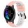 Per cinturino in silicone bicolore Garmin Venu 20mm (bianco + nero)