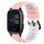 Per cinturino in silicone bicolore Garmin Venu SQ 20mm (bianco + nero)