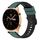 Cinturino per orologio in silicone bicolore For Honor Watch GS 3 22 mm (verde oliva + nero) Cinturino per orologio in silicone bicolore For Honor Watch GS 3 22 mm (verde oliva + nero)